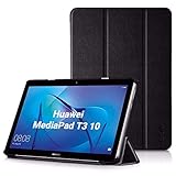 EasyAcc Hülle für Huawei Mediapad T3 10 Hülle, Ultra Schlank Schutzhülle Case mit Zwei Einstellbarem Standfunktion Für Huawei MediaPad T3 10 (9,6 Zoll), Schw