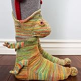 YMSM Knit Crocodile Socks,Knitted Creative Floor Socks,Christmas Novelty Wide Mouth 3D Socks. (C)