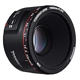 YONGNUO YN50MM F1.8 II AF/MF 0,35 M Fokusabstand Standard Prime Objektiv Schwarz für Canon DSLR Kamera + NAMVO D