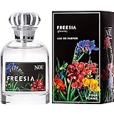 NOU Eau de Parfum Freesia - Blumenparfüm für Damen mit Zitrus- und Rauchnoten - Natürliches Frisches Freesie-Parfüm für Frauen mit ätherischen Ölen - Blumig & Süß & Zitronig - 50 ml ED