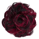 PRETTYSHOP XL Haarteil Haargummi Hochsteckfrisuren Brautfrisuren Voluminös Gelockt Unordentlich Dutt Rot Mix G30E