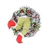 GANFANREN Weihnachts Sackleinen Kranz Weihnachtsgirlande Dekorationen Super süß und schöne tolle Geschenke für F