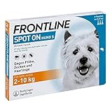 FRONTLINE SPOT ON gegen Zecken und Flöhe bei Hunden 3 Stk. (2-10kg)