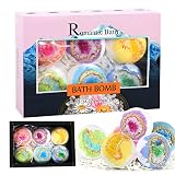 Badebomben Geschenkset Kinder, 6 Stück Badebomben Set Weihnachts, Badezusatz Frauen, Badespass für Kinder, Geschenke für Frauen, Badekugeln Luxuriöse, Badekugel für Valentinstag Geburtstag W