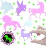 German-Trendseller® - 12 x Magische Einhörner ★ Nachtleuchtend ★ ┃ ★ NEU ★ ┃ ++ Kinderzimmer ++ ┃ Mitgebsel ┃ Kindergeburtstag ┃ Einhorn ┃ 1 Pack / 12 Einhö