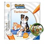 Collectix tiptoi Ravensburger Buch Pocket Wissen - Tierkinder + Kinder Tier-Sticker | Kinderbuch ab 4 J