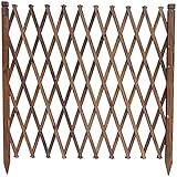 GXBCS Beeteinfassung Zaun Zierzaun Palisaden Für Garten Palisade Rasenkante Zaun Außenschirm Massivholz Pflanze Lattenzaun Hofpflanzen Kletterhilfe 5 Größe Dekorativer Zaun Gartenumrandung 1030(C