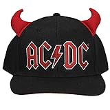 AC/DC Gesticktes Logo vorgekrümmt Snapback mit 3D-Hö