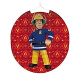 Amscan Lampion Feuerwehrmann Sam 23cm Party-Deko Laterne Tisch-Deko Kinder-Geburtstag