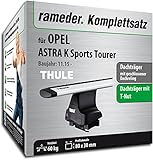 Rameder Set, Dachträger WingBar EVO kompatibel für OPEL Astra K Sports Tourer (137083-14870-1)