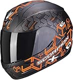 Scorpion EXO-390 CUBE Matt Black-Orange XL