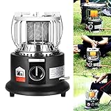 Tragbare Camping Gasheizung  Kompakte Mobile Heizung Camping Gasheizung Tragbare Propanheizung Camping Herd Gasheizungen Für Garage Zum Angeln Camping Hicking Terrasse Oder Drinnen/Schwarz/3