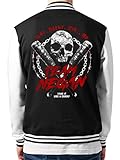 clothinx Collegejacke Unisex Team Negan Schwarz Gr. XL