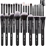 Amazon Brand - Eono Pinselset Makeup Make Up Pinsel 27 Stücke Schminkpinsel Kosmetik Pinsel Set FüR Concealer Eyeliner Lidschatten Foundation Bronzer Blush Rouge Schw