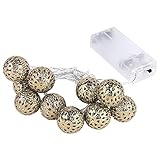 LED-Lichterkette CHAMPAGNER-KUGELN | Warmweiß | | Mit Timer-Funk