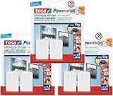 tesa Powerstrips Bildernagel, selbstklebend, weiß, 6 Stück