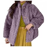 GFGHH Damen Mantel Plüschjacke Frau Wintermantel Warm Kapuzenjacke mit Taschen Winterjacke Wintermantel Strickjacke Jacke Kunstpelz Plüschjacke Verdicken Pelzmantel Flaumig Outwear Elegant Cardig