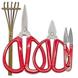 R&R SHOP Bonsai Precision Schere Kit - Trimmen, Bonsai Pruning, Präzisionsschnitte und kleine Zweige und Wurzeln, Bamboo Rakè - 4er-S