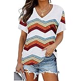 Elegante blusen hochwertige T-Shirts für Damen Kurzarm Schulterfreie Oberteile Damen Sommer Tops Blusen Basic Shirt Einfarbig Tops M