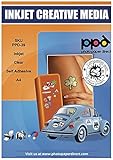 PPD 20 x A4 Inkjet Bedruckbare Transparente Etikettenfolie Selbstklebend - ideal als Fensterfolie, Glasfolie, Dekofolie u.v.m. und geeignet für alle Tintenstrahldrucker PPD-39-20