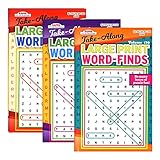 Kappa Take Along Wortfinder-Puzzle-Buch, 20,3 x 12,7 cm, Digest Size 3 Titel, Wordsuche finden Wörter Bücher für Erwachsene Teenager Training Lernen mit Spiel, 3er-Pack