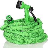 TRESKO® flexiSchlauch - Flexibler Gartenschlauch Wasserschlauch dehnbar Flexi Wonder (15m)