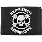 Geldbörse mit Aufnäher Motorrad Motorisierte Randgrupp