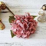 FCS Künstliche Blumen 1 Bündel Silk Hydrangea Herbst Vasen for Hauptdekor Weihnachten dekorative Blume Hochzeit Blumen-Wand-Set künstliche Blumen billig (Color : 2)