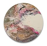 Acrylbild Wandbild Gemälde ⌀ 60cm Unikat handgemalt Kunstwerk Leinwand V