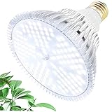 MILYN LED Pflanzenlampe 100W Tageslichtweiß Vollspektrum Pflanzenlicht E27 Led Grow Lampe, 150 LEDs Wachstumslampe für Gewächshaus,Innengärten,GrowBox,Zimmerpflanzen,Hydroponische Pflanzen w