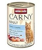 animonda Carny Adult Katzenfutter, Nassfutter für ausgewachsene Katzen, Huhn + Lachs, 6 x 400 g