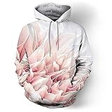 QWERD Herren 3D Druck Kaputzenpullover Hoodies mit Tasche Langarm Bunt mit Kaputzen Oversized Unisex 3D Druck Hoodie Kapuzenpullover Langarm Sweatshirt Kapuzenjacke mit Drawstring Taschen S-5XL