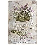 Nostalgic-Art 22200 Retro Blechschild, Home & Country – Lavande de Provence – Geschenk-Idee für Nostalgie-Fans, aus Metall, Vintage-Dekoration, 20 x 30