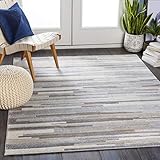 Surya Roma Traditionell Bereich Teppich, Braun und Grau, 200x274