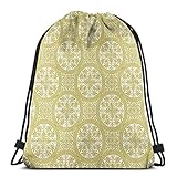 Klassische Tasche mit Kordelzug, nahtlos, schönes Muster im ethnischen griechischen Stil, Turnrucksack, Schultertaschen, Sport-Aufbewahrungstasche für Damen und H