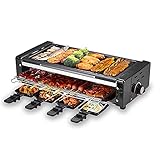 Raccoon Elektrischer Tischgrill, rauchfreier Indoor-Grill, abnehmbarer 2-in-1-Antihaft-Oberflächenplatte, Temperaturkontrolle und spülmaschinenfest, 1500 W