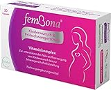 femBona® Kinderwunsch & Frühschwangerschaft | 30 Kapseln = 1 Monatsvorrat |400 µg vegane Folsäure | vegan & pflanzlich | Bockshornklee, Jod, Eisen, B12, Magnesium, Biotin | hergestellt in D