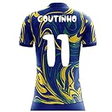 Airosportswear 2020-2021 Brazil Away Concept Football Soccer T-Shirt Trikot (Philippe Coutinho 11)