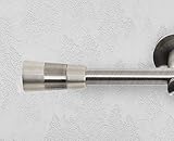 ALOHA Gardinenstange Vorhangstange 16mm Wandmontage, EIN/ZWEI-läufig, Inox, Satin, Golden, Länge: 120-600cm, ohne Ringe (200cm / Sizilien / Golden / 1-läufig)