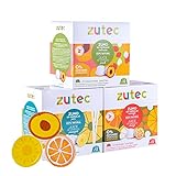 Zutec - Verschiedene Saftkapseln (Orange, Ananas und Pfirsich) - Kompatibel mit Nescafé Dolce Gusto®* Kaffeemaschinen - 3 Packungen mit 12 Kapseln - 36 Kap