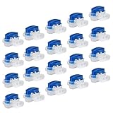 ManLee 20pcs Kabelverbinder Mähroboter Anschlussklemmen Kompatibel Wasserdicht Kabelklemme Verbinder Mähroboter Kabel Gardena Worx Rasenroboter Rasenmährob