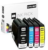 SupplyGuy 4 Druckerpatronen kompatibel mit HP 940XL passend für HP Officejet Pro 8000 8500 8500A A909A A910