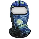 XiaoHeJD 3D Sternenhimmel Digitaldruck Outdoor Reiten Sonnenschutz Insektenmaske Bergsteigen Wandern Atmungsaktive maskierte Kapuze, BXHD002, M