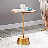 MZXUN. Maggie Couchtisch Eiche Massivholz Endtisch Einfache Runde Freizeit Tee Tisch Kleine Möbel (Color : Wood Color(high))