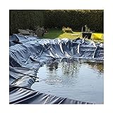 WXJ Hdpe Flexible Pond Liner Teichunterlage 17,9 Mil Dicke TeichhäUte Gummiteichfolie füR Fischteiche Wasserspiele Springbrunnen W