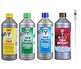 Hest Starter Set Medium TNT + Blüh Complex + Phosphor Plus + Boost je 1-Liter Box