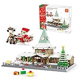 Sunery Weihnachtsmann-Haus Modell, Weihnachten Bausteine Bausatz, 2180 Klemmbausteine Kompatibel mit Lego W