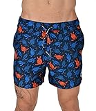 NORTH SAILS Herren-Badeshorts in Blau - 100% Recyceltes Polyester - Regular Fit - Volley-Style mit Elastischer Tunnelzug-Taille und Seitentaschen - XS