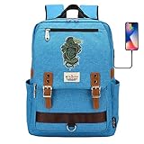 DDDWWW Slytherin Rucksack, Harry Potter Multifunktions-Laptop-Rucksack, High School Student große Kapazität Schultasche Retro B