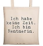 Mr. & Mrs. Panda Tragetasche mit Spruch Ich habe keine Zeit. Ich bin R